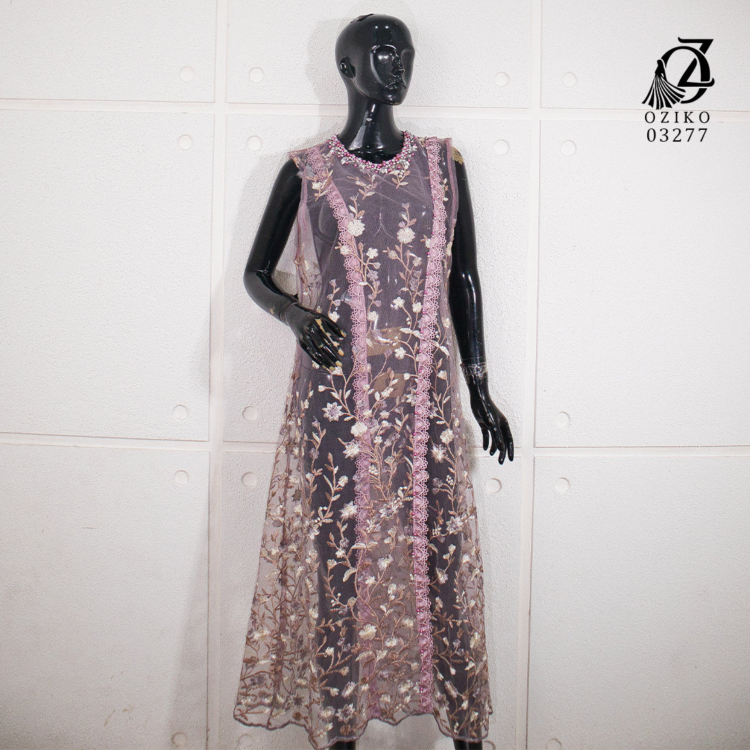 VEST OUTER TILE OZIKO HANA 03277 LD 105 I Outer Kondangan Wanita I Outer Fashion Casual