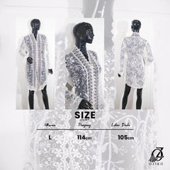 VEST OUTER TILE OZIKO 03284 LD 105 I Outer Casual Wanita I Outer Fashion Kondangan