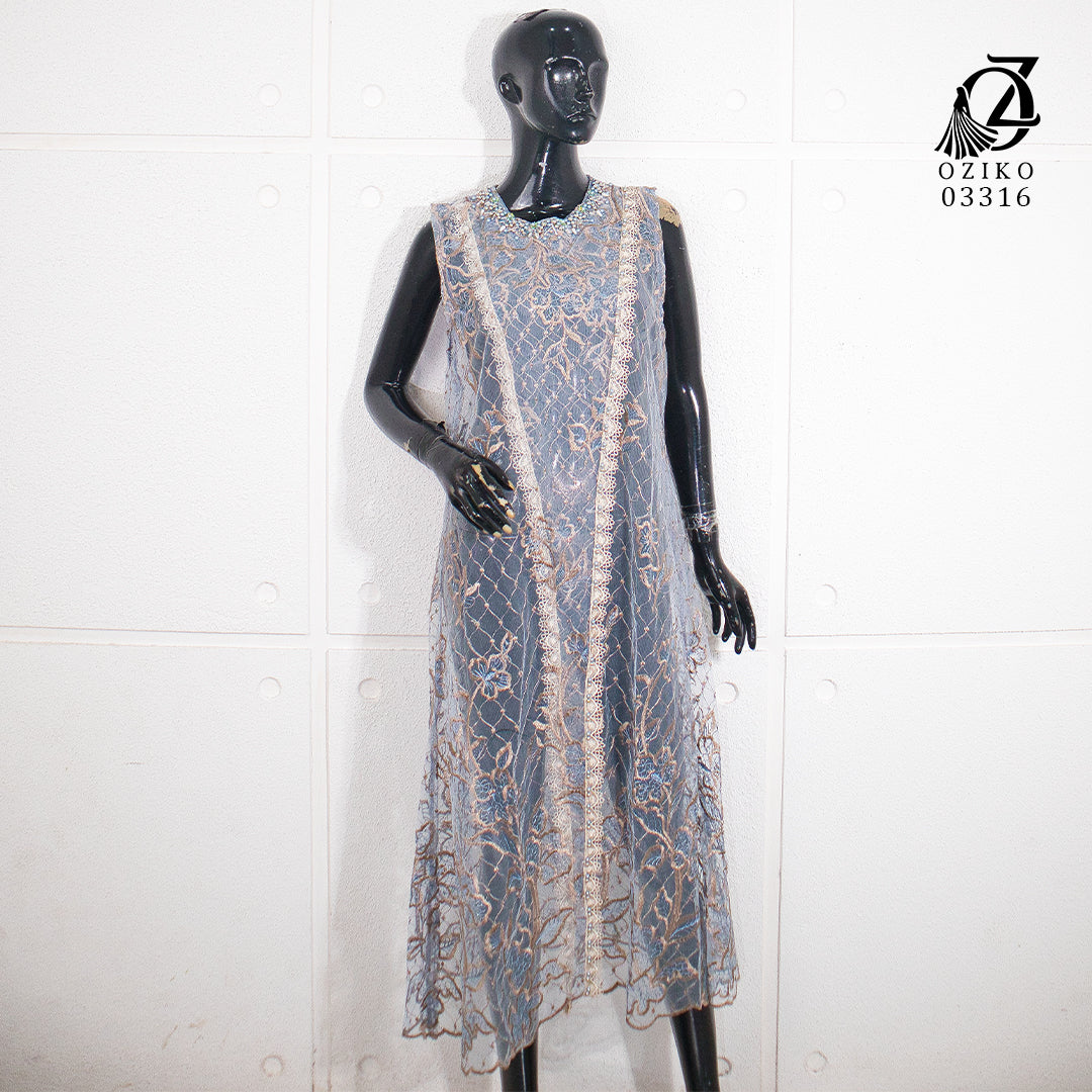 VEST OUTER TILE OZIKO HANA 03316 LD 105 I Outer Kondangan Wanita I Outer Casual Cantik