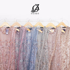 VEST OUTER TILE OZIKO HANA 03319 LD 105 I Outer Kondangan Wanita I Outer Casual Remaja