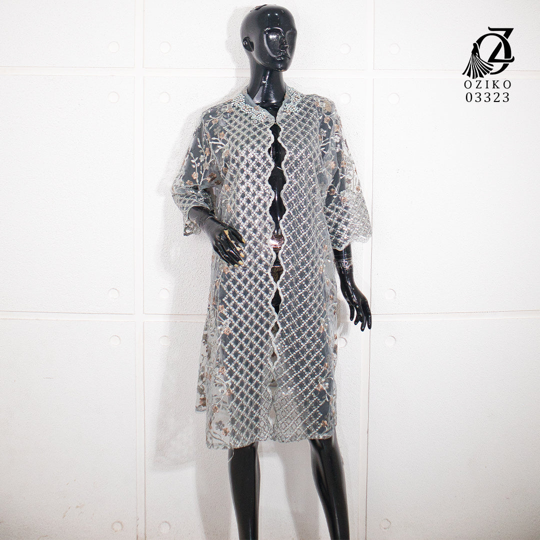 VEST OUTER TILE OZIKO 03323 LD 105 | Vest Outer Pesta | Outer Simple Mewah