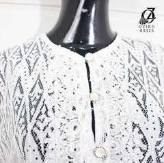 VEST OUTER OZIKO BROKAT ARGYLIE 03325 LD 105 I Outer Casual Wanita I Luaran Remaja Cantik