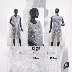 VEST OUTER TILE OZIKO 03337 LD 105 I Outer Kondangan Wanita I Outer Cantik Formal