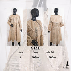 VEST OUTER BROKAT OZIKO 03347 LD 105 I Outer Kondangan Wanita I Outer Casual Remaja