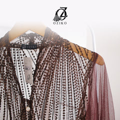 VEST OUTER TILE OZIKO 03348 LD 105 I Outer Kondangan Wanita I Outer Casual Cantik
