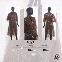 VEST OUTER TILE OZIKO 03348 LD 105 I Outer Kondangan Wanita I Outer Casual Cantik
