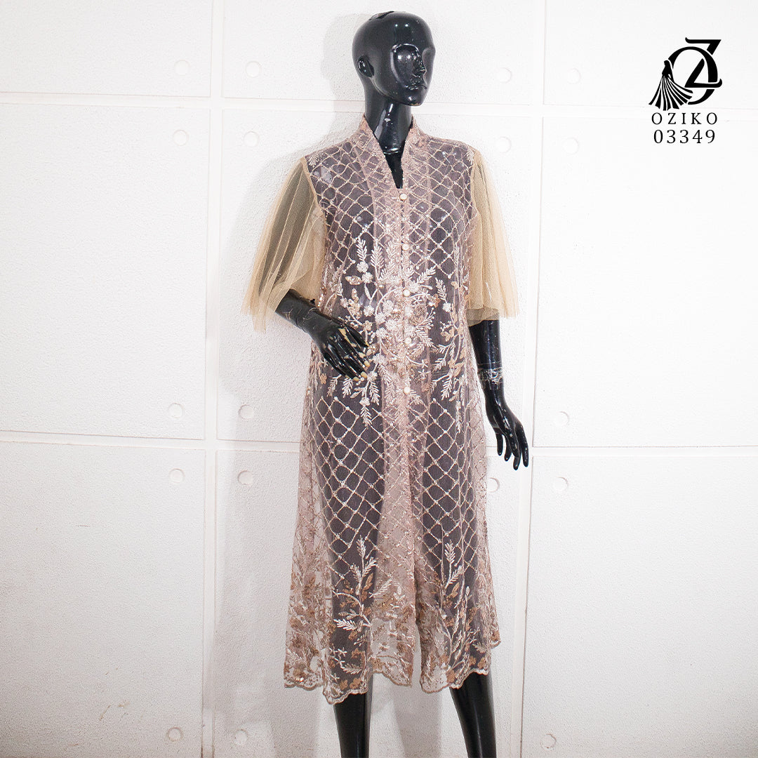 VEST OUTER TILE OZIKO 03349 LD 105 I Outer Kondangan Wanita I Outer Casual Cantik