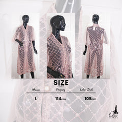 VEST OUTER TILE OZIKO 03349 LD 105 I Outer Kondangan Wanita I Outer Casual Cantik
