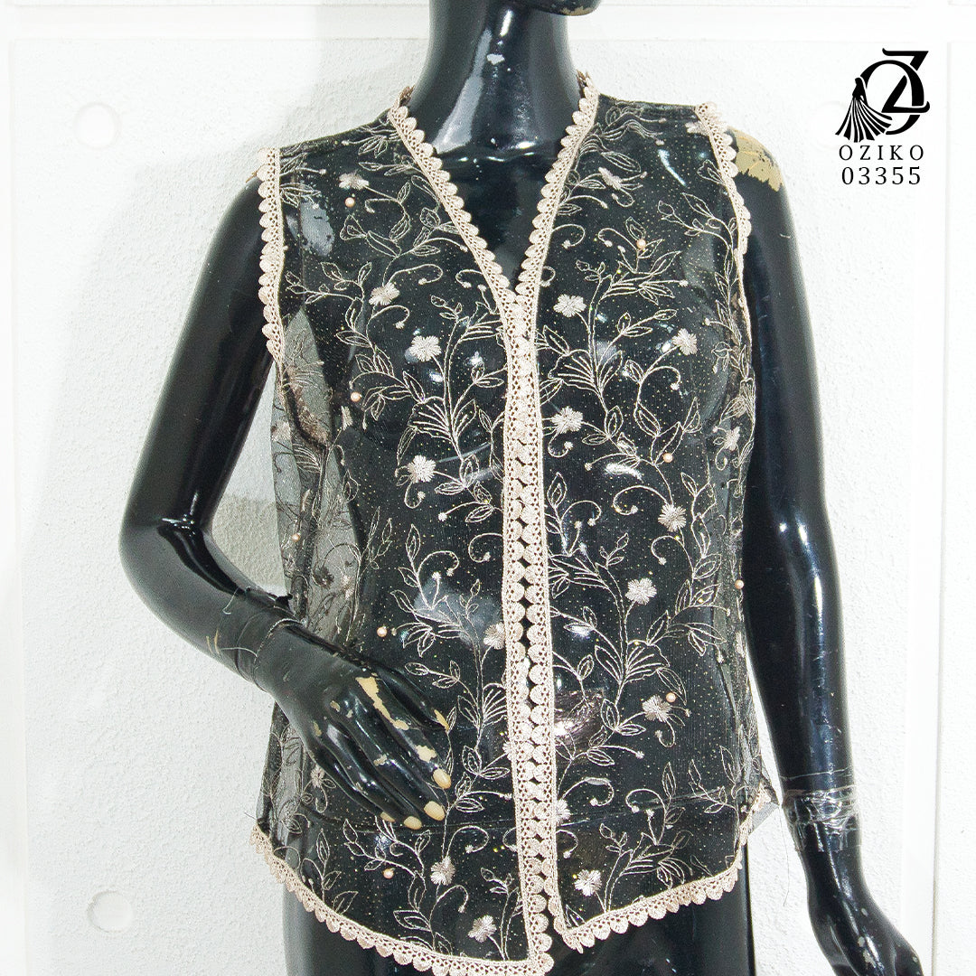 VEST OUTER OZIKO TILE 03355 LD 105 I Outer Kondangan Wanita I Outer Casual Remaja