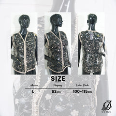 VEST OUTER OZIKO TILE 03355 LD 105 I Outer Kondangan Wanita I Outer Casual Remaja