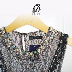 VEST OUTER TILE HANA 03360 LD 105 120 I Outer Kondangan Wanita I Outer Casual Wisuda