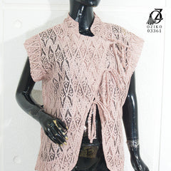 VEST OUTER BROKAT ARGYLIE  03361 LD 105 I Outer Kondangan Wanita I Outer Casual Remaja