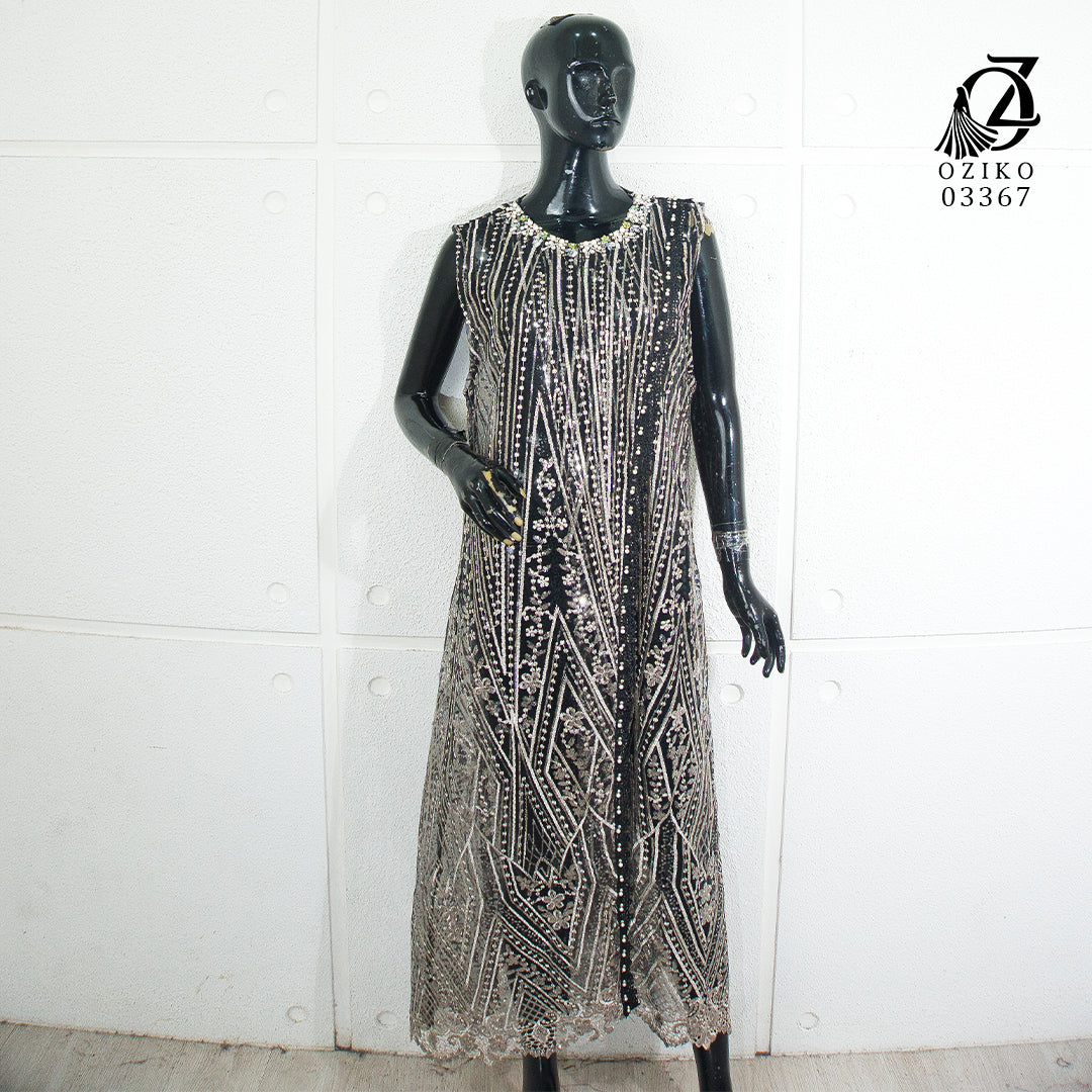 VEST OUTER TILE SPANGLE HANA 03367 LD 105 I Outer Kondangan Wanita I Outer Casual Remaja