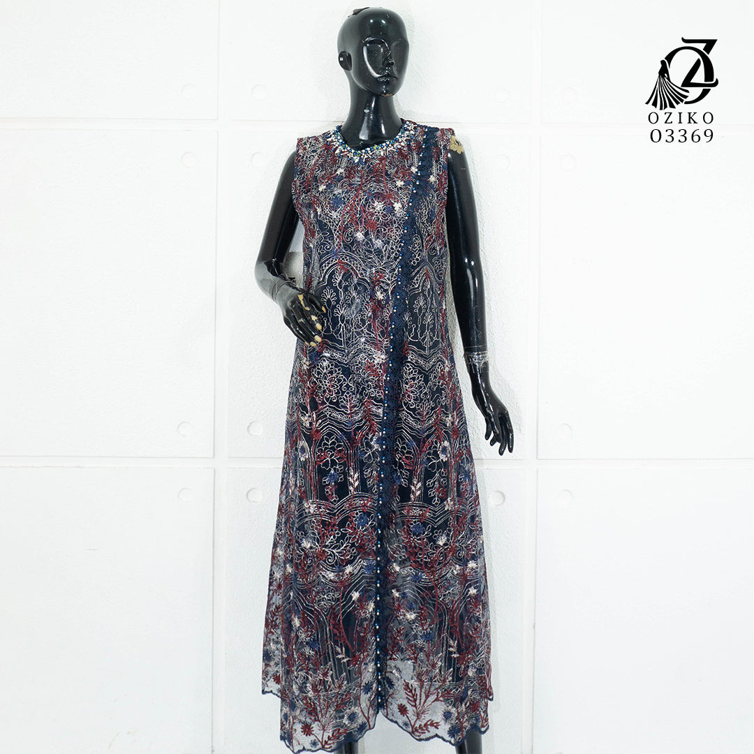 VEST OUTER TILE HANA 03369 LD 105 I Outer Kondangan Wanita I Outer Casual