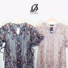 VEST OUTER TILE OZIKO CHANTILY 03382 LD 105 I Outer Kondangan Wanita I Outer Casual Remaja