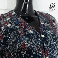 VEST OUTER TILE OZIKO CHANTILY 03382 LD 105 I Outer Kondangan Wanita I Outer Casual Remaja