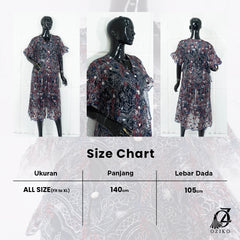 VEST OUTER TILE OZIKO CHANTILY 03382 LD 105 I Outer Kondangan Wanita I Outer Casual Remaja