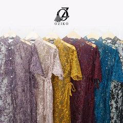 Oziko Vest Outer Tie Garden 03394 LD 105  I Outer Kondangan Wanita Lebaran I Outer Casual Remaja