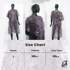 Oziko Vest Outer Tie Garden 03394 LD 105  I Outer Kondangan Wanita Lebaran I Outer Casual Remaja