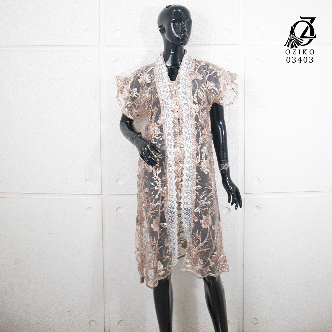 VEST OUTER TILE OZIKO 03403 LD 105 I Outer Kondangan Casual I Outer Vest Luaran