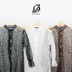 VEST OUTER TILE MICROFLOWER 03407 LD 105 I Vest Outer Casual I Vest Kondangan Wanita