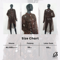 VEST OUTER TILE MICROFLOWER 03407 LD 105 I Vest Outer Casual I Vest Kondangan Wanita