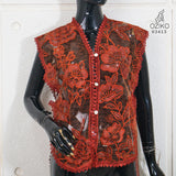 VEST OUTER TILE OZIKO 03413 LD 105 I Outer Kondangan Wanita I Outer Casual Fashion