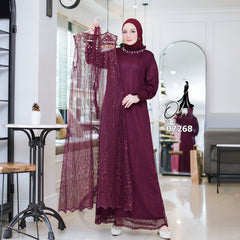 GAMIS OZIAS TILE 07268 LD 105 I Gamis TIle Premium I Gamis Kondangan Mewah