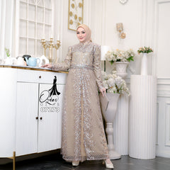 GAMIS OZIAS TILE 07273 LD 105 I Gamis Kondangan Wanita I Gamis Fashion Muslimah