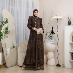 GAMIS OZIAS TILE 07328 LD 105 I Gamis Kondangan Wanita I Gamis Fashion Casual