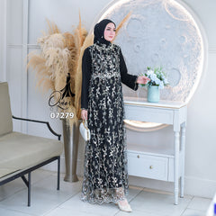 GAMIS OZIAS TILE CHANTILY  07279 LD 105 I Gamis Kondangan Wanita I Gamis Casual Remaja