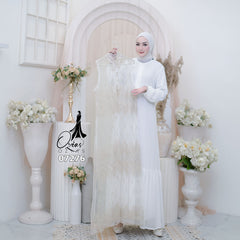 GAMIS OZIAS TILE 07276 LD 105 I Gamis Kondangan Wanita I Gamis Fashion Casual