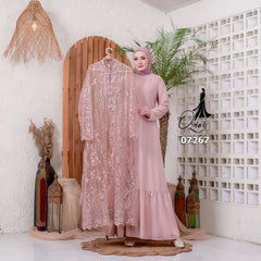 GAMIS OZIAS TILE 07267 LD 105 I Gamis Kondangan Wanita I Gamis Casual Pesta