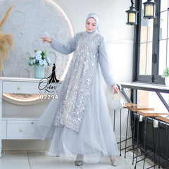 GAMIS OZIAS TILE 07294 LD 105 I Gamis Kondangan Wanita I Gamis Casual Cantik