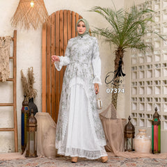 GAMIS OZIAS TILE 07374 LD 105 I Gamis Kondangan Wanita I Gamis Fashion Casual I Gamis Bini Orang