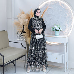 GAMIS OZIAS TILE CHANTILY  07279 LD 105 I Gamis Kondangan Wanita I Gamis Casual Remaja