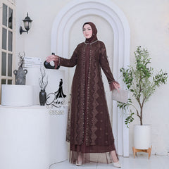 GAMIS OZIAS TILE 07265 LD 105 I Gamis Kondangan Wanita I Gamis Fashion Muslimah