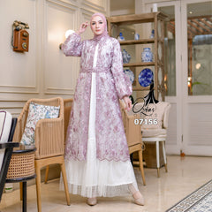 GAMIS OZIAS TILE 07156 LD 105 I Gamis Kondangan Wanita I Gamis Fashion Casual