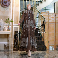 OZIAS Gamis Tile 07309 LD 105 I Gamis Kondangan Wanita Lebaran I Gamis Fashion Casual