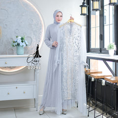 GAMIS OZIAS TILE 07294 LD 105 I Gamis Kondangan Wanita I Gamis Casual Cantik