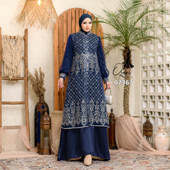 GAMIS OZIAS TILE0 07367 LD 105 I Gamis Kondangan Wanita I Gamis Fashion Casual