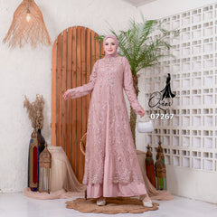 GAMIS OZIAS TILE 07267 LD 105 I Gamis Kondangan Wanita I Gamis Casual Pesta