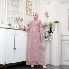 GAMIS OZIAS TILE 07271 LD 105 I Gamis Kondangan Wanita I Gamis Fashion Casual