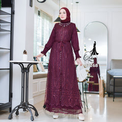 GAMIS OZIAS TILE 07268 LD 105 I Gamis TIle Premium I Gamis Kondangan Mewah