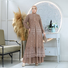 GAMIS OZIAS TILE 07378 LD 105 I Gamis Kondangan Remaja I Gamis Lebaran Mewah