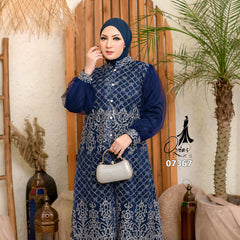 GAMIS OZIAS TILE0 07367 LD 105 I Gamis Kondangan Wanita I Gamis Fashion Casual