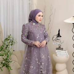 GAMIS OZIAS TILE 07346 LD 105 I Gamis Lebaran Casual I Gamis Remaja Kondangan
