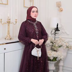 GAMIS TILE OZIAS 07256 LD 105 | Gamis Pesta Mewah