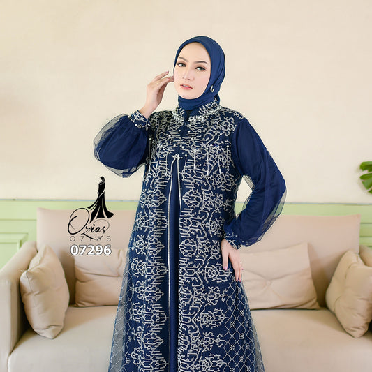 OZIAS Gamis Tile 07296 LD 105 I Gamis Kondangan Wanita I Gamis Fashion Casual