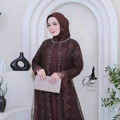 GAMIS OZIAS TILE 07265 LD 105 I Gamis Kondangan Wanita I Gamis Fashion Muslimah
